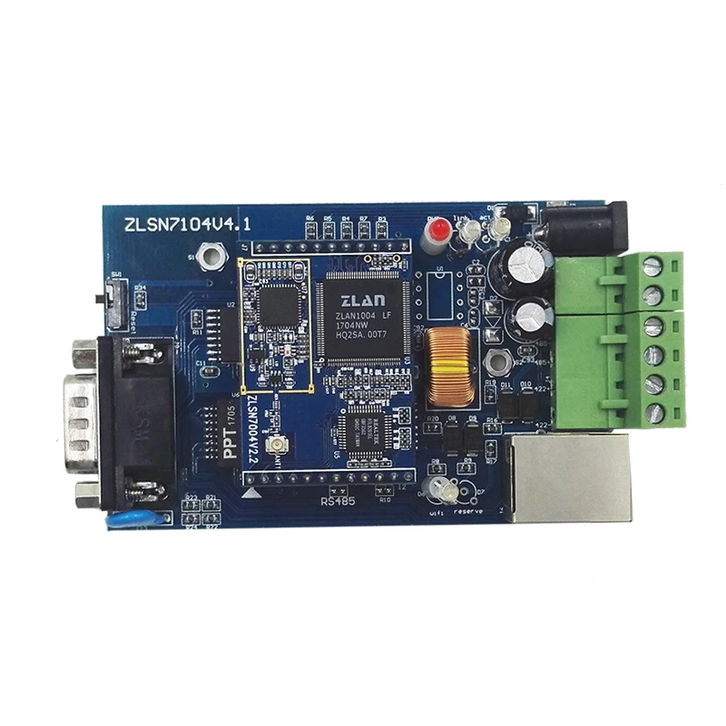 

Wireless serial port network module RS232/485/422 to WIFI/RJ45 net port ZLSN7104