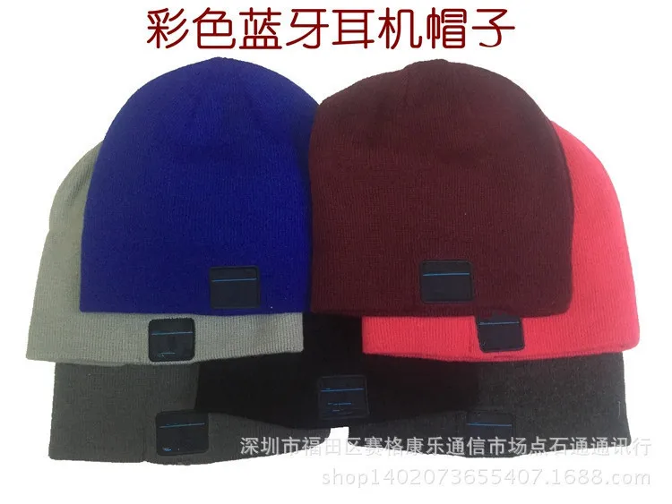 Bluetooth Beanie вязаная зимняя шапка для наушников Hands-free музыка Mp3 спикер Mic cap Волшебные спортивные шапки для мальчиков и девочек и взрослых подарок