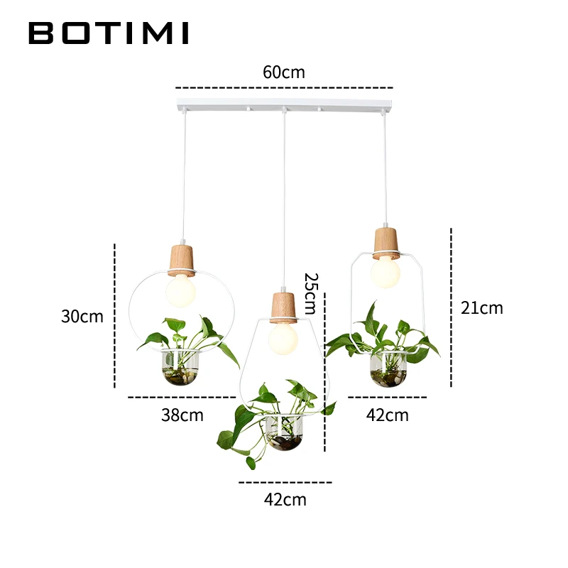 BOTIMI скандинавский подвесной светильник s для столовой Кофейни подвесной светильник Рестер Ресторан Бар лампы без растений
