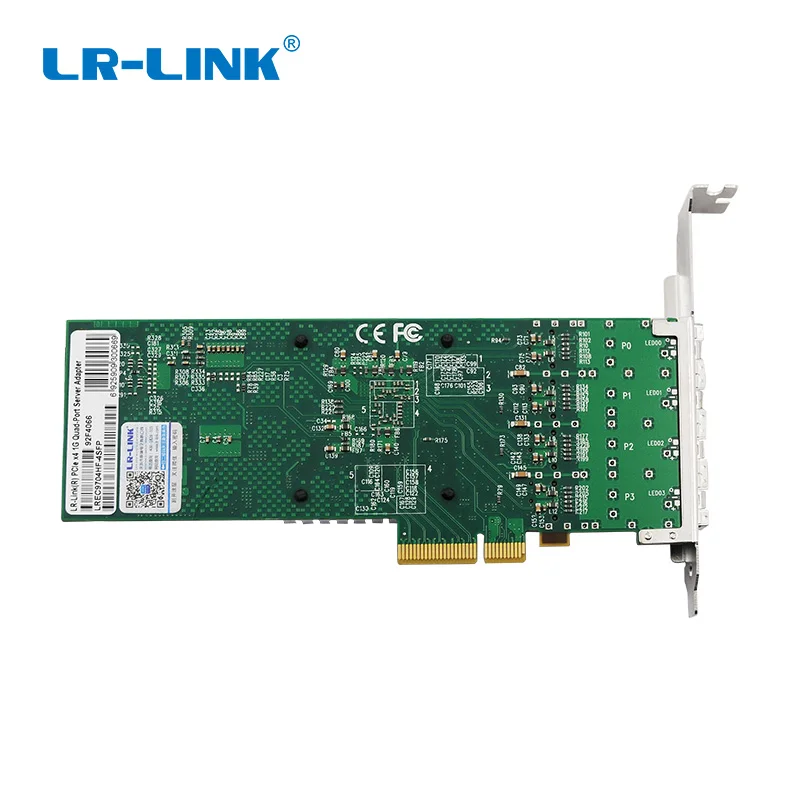 LR-LINK 9704HF-4SFP Gigabit Ethernet Fiber Optic Lan Adapter Quad Port PCI-E Network Car Intel 82580 Compatible I340F4/ E1G44HF LR-LINK 9704HF-4SFP Gigabit Ethernet Fiber Optic Lan Adapter Quad Port PCI-E Network Car Intel 82580 Compatible I340F4/ E1G44HF