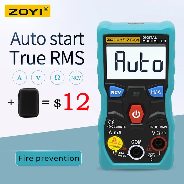 RM403B Digital Multimeter Tester ZOYI ZT-S1 LCD 4000 Counts Auto Range True RMS Backlight Automotriz Mmultimetro NCV DATA HOLD