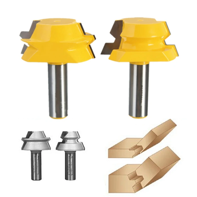 

Professional Rail Stile Router Bit 1/2 inch Shank Woodworking Chisel Cutter 2pcs