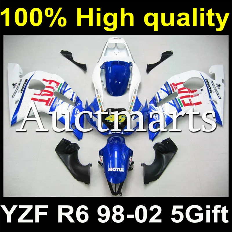 

Complete Plastic Body Fairing Kit Set For YAMAHA YZF600 YZF 600 R6 1998 1999 2000 2001 2002 98 99 00 01 02 Fairing Y98-021177