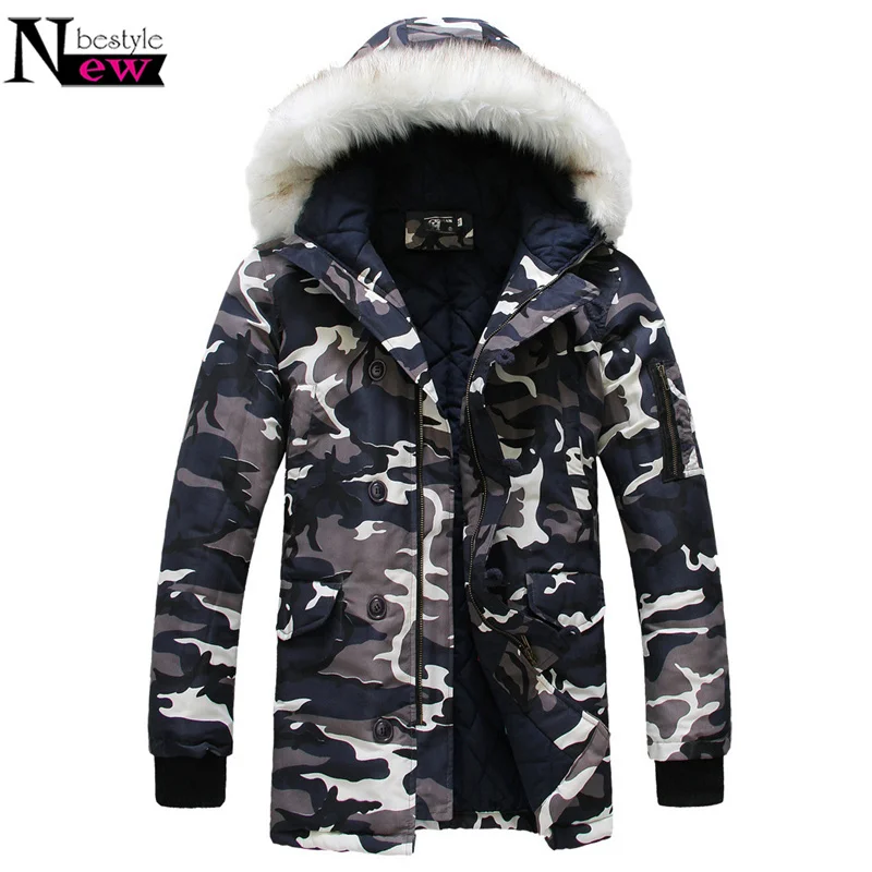 Nieuwe 2019 Camouflage Down Parka Jassen heren Parka Kapmantel Mannelijke Bontkraag Parka Winterjas Mannen Militaire Down overjas Nieuwe 2019 Camouflage Down Parka Jassen heren Parka Kapmantel Mannelijke Bontkraag Parka Winterjas Mannen Militaire Down overjas