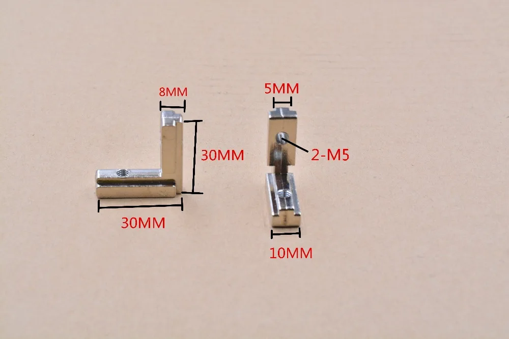 Т-образной формы L Тип 90 градусов 3030 алюминиевый профиль внутренний кронштейн угловой разъем с винтами M5 M6 1 комплект