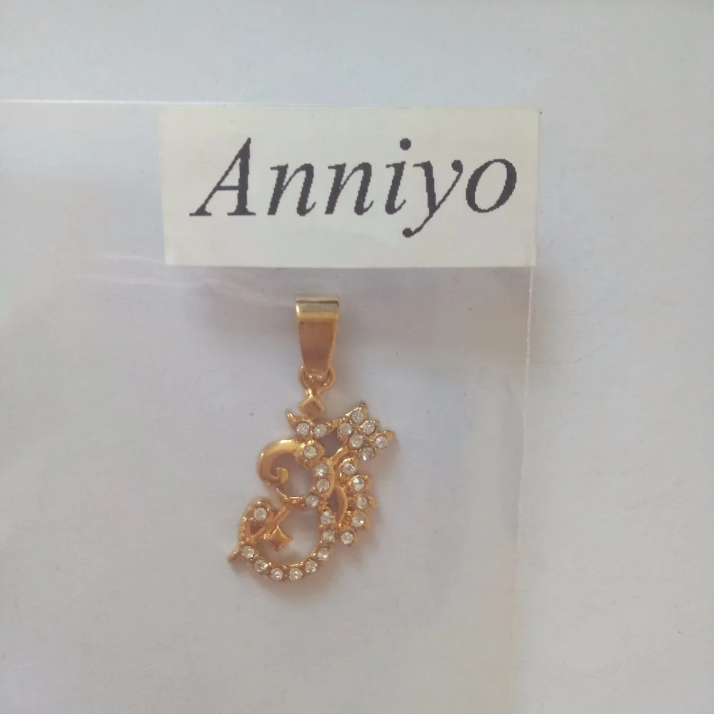 Anniyo маленькое ожерелье для йоги, Подвеска для женщин, девушек, Индийский индийский буддийский Ом, индийская Подарочная Бижутерия#006A100