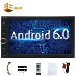 7 ''стерео Android 6,0 Double DIN GPS в тире автомобильное радио для машины развлечения Wi-Fi/1080 P видео/Mirrorlink/рулевое колесо Управление