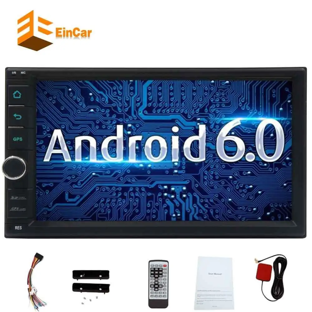 

7''Car Stereo Android 6.0 Double Din GPS In Dash Auto Radio Car Entertainment WiFi/1080P Video/Mirrorlink/Steering Wheel Control