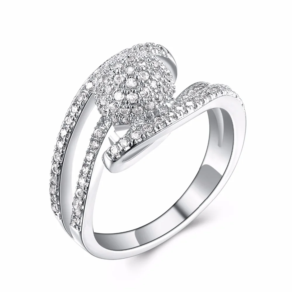 Nice Engagement Ring for Women Setting with Cubic Zirconia stone