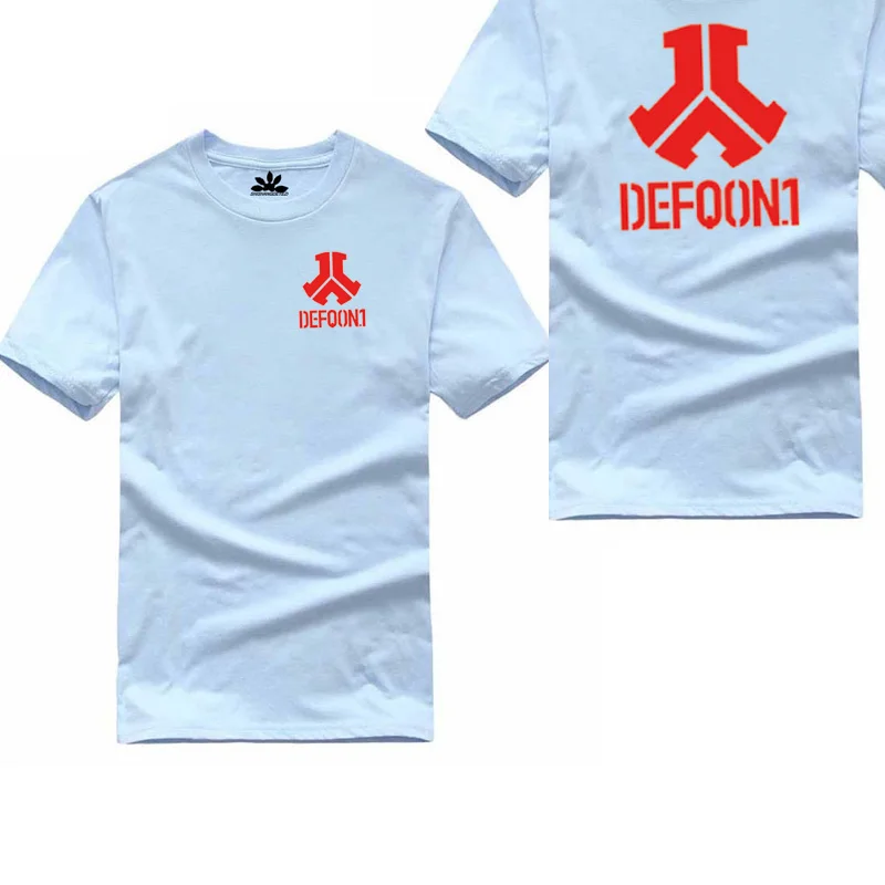 Летние Defqon1 футболка из 100% хлопка с принтом Для мужчин женские футболки camisetas hombre с короткими рукавами модная повседневная футболка Для