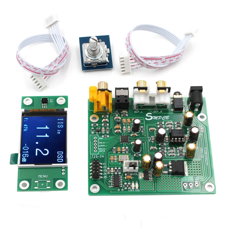 Новый ES9038 Q2M DAC декодер DSD поддержка IIS 384 кГц коаксиальный волоконный DOP для Hi Fi