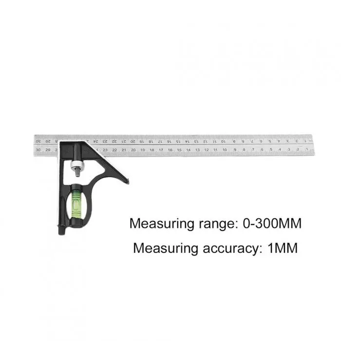 Горячая нержавеющая сталь Регулируемая комбинация квадратный угол линейки измерительные инструменты LG66