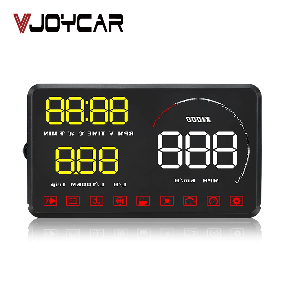 Новый автомобиль Стайлинг HUD 5 &quotHD LED A9 OBD2 дисплей с головным подъемом превышение