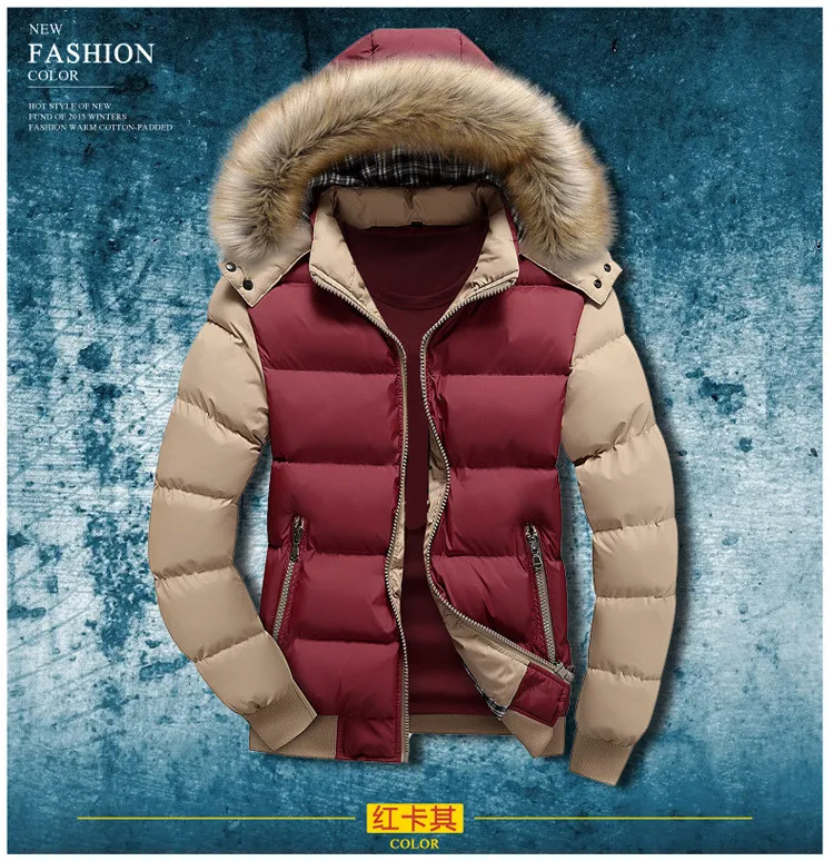 YG6002-A1421, новинка, Осень-зима, Корейская версия, мужская мода, толстовка с капюшоном, утолщенная, термо, хлопок, стеганая куртка, дешево, опт