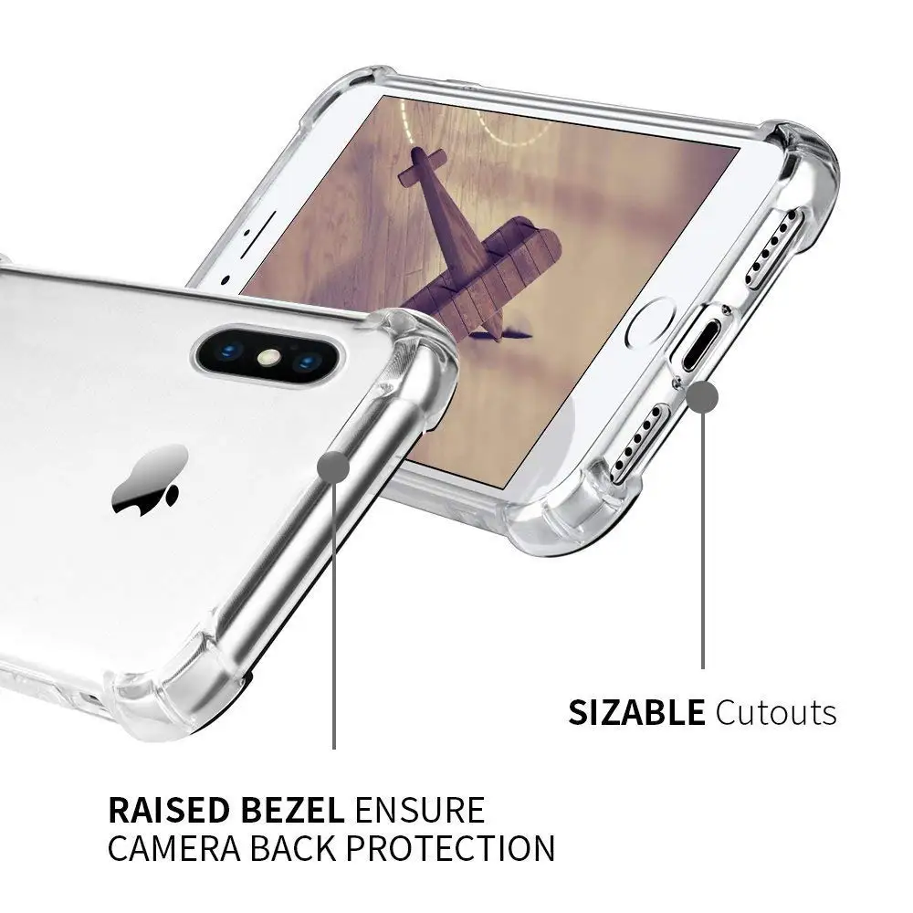 Suntaiho Super Shockproof Clear Soft Case for iPhone Xs Max 6 s 6S 7 8 Plus 6Plus 6SPlus Silicon Luxury Cell Phone Back Cover Suntaiho Super Shockproof Clear Soft Case for iPhone Xs Max 6 s 6S 7 8 Plus 6Plus 6SPlus Silicon Luxury Cell Phone Back Cover