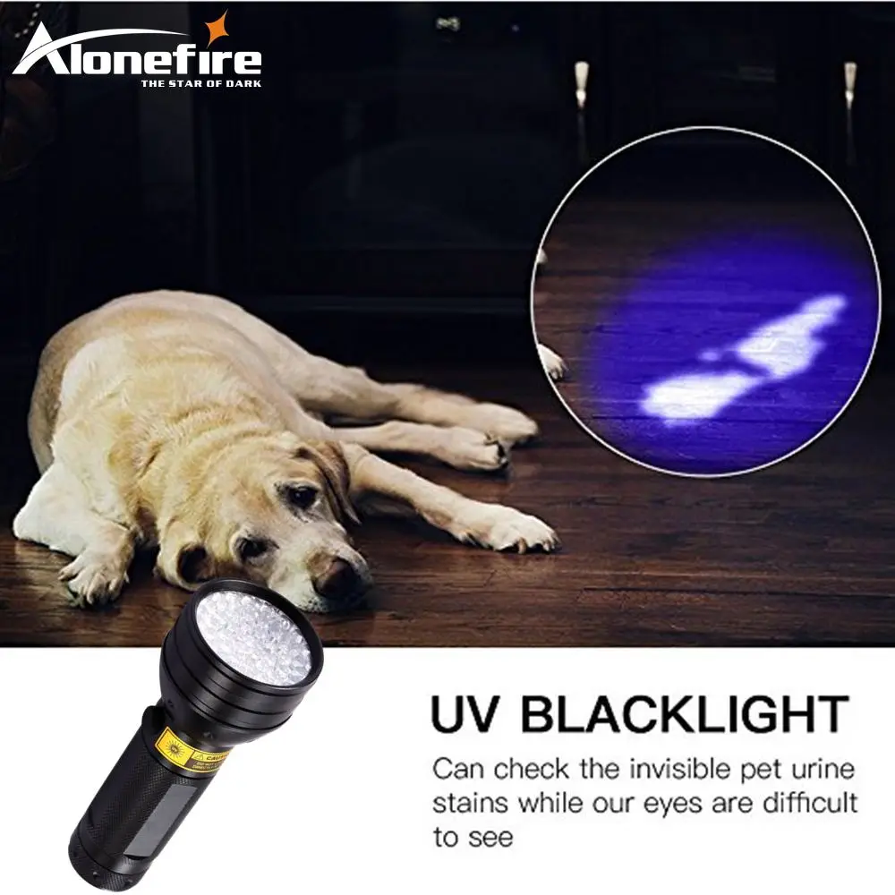3XAA Aluminium Invisible Blacklight Ink Marker 51LED 51 LED UV Ultra Violet Flashlight Torch Light Lamp