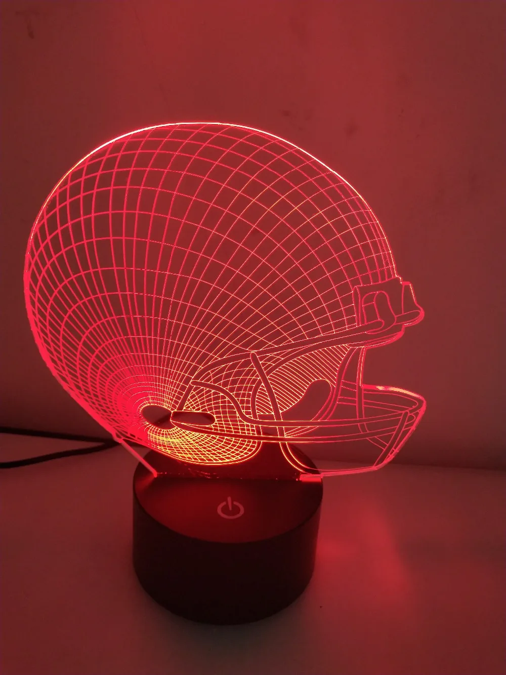 

New 3D Night Light Helmet Hat 7 Colors Led Illusion Visual Table light Touch Remote USB LED Christma Birthday Gifts Decor Toys