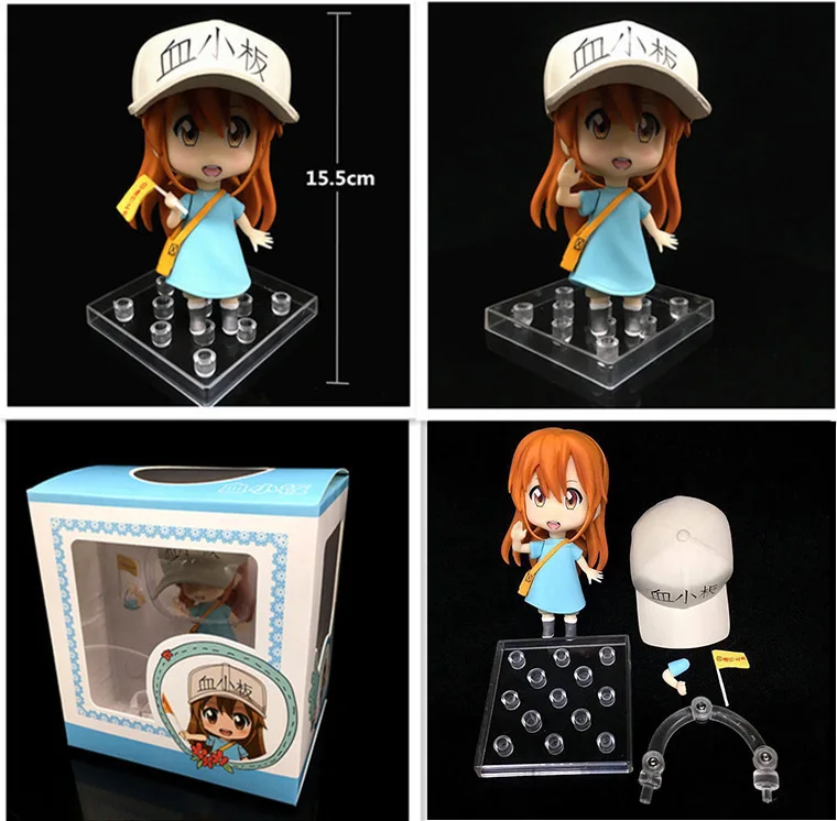 Япония Аниме Hataraku Saibou рисунок плателет рисунок Kesshoban Nendoroid девушка модель игрушки