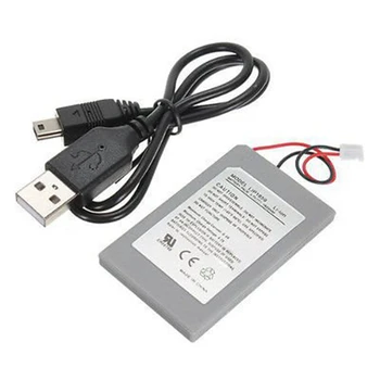 

GTF 1800mAh Replaceable Battery Power + USB Data Charger Cable Pack for Playstation 3 PS3 Controller Replacement Battery