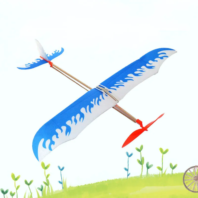 DIY Резинкой Самолет Бумага Jet планер ручной работы детские игрушки Творческий машиноведения Модель Craft игрушки для childrern