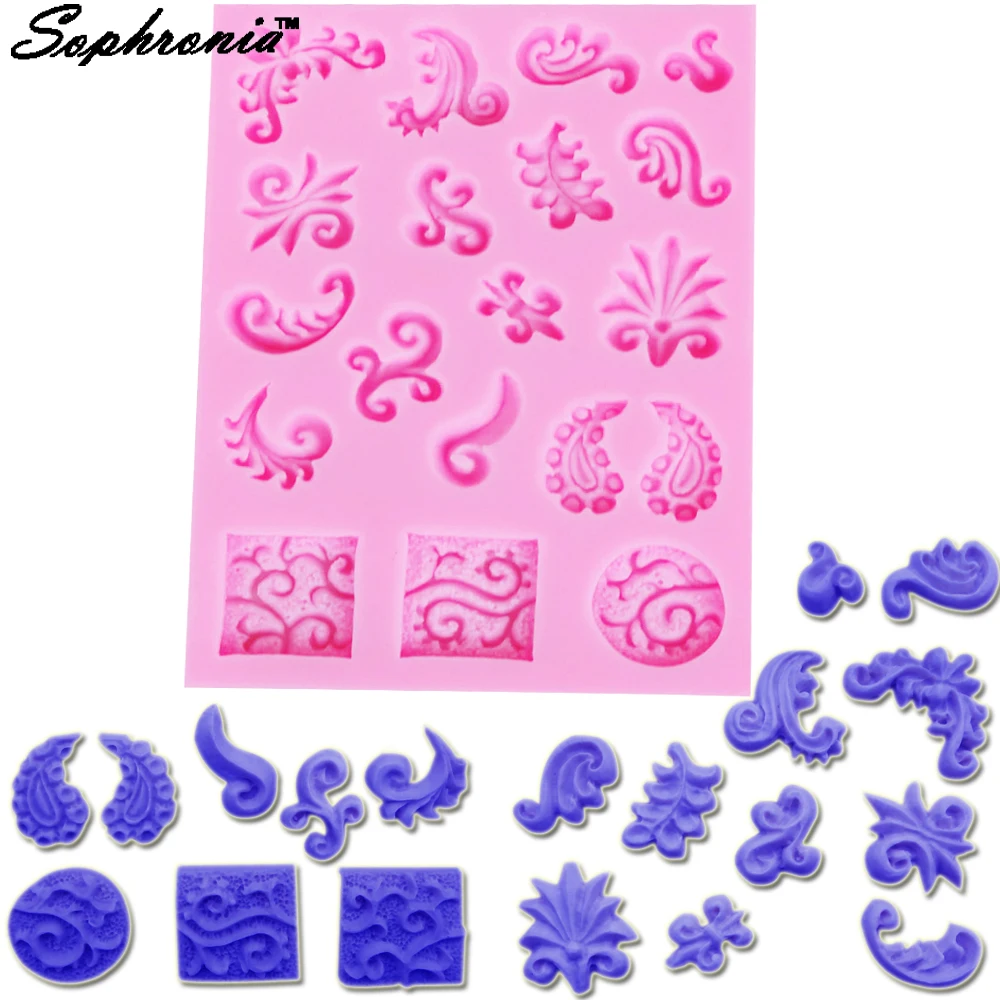 Sophronia M313 Retro Relief Cake Border Silicone Mold Fondant Decorating Tools Chocolate Gumpaste Moulds Kitchen Baking | Дом и сад