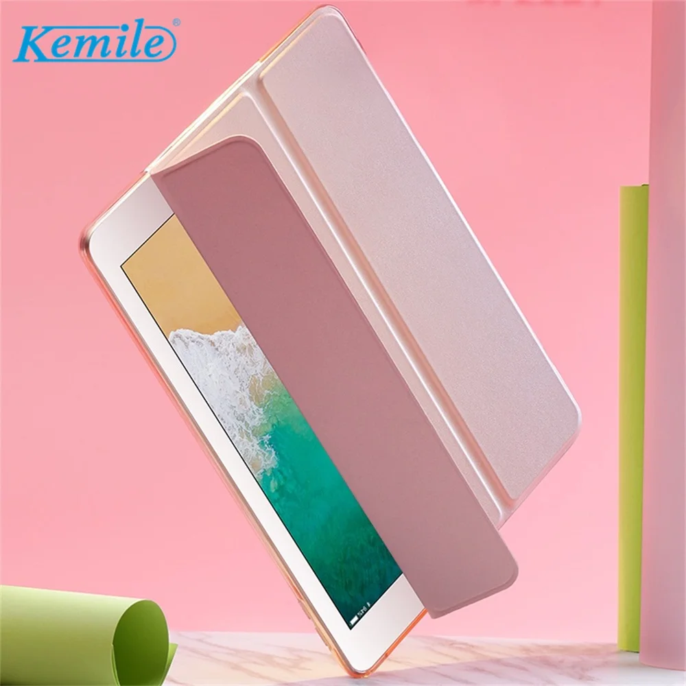 

Kemile For iPad Air 3 10.5 2019 Case Trifold Smart Auto Sleep/Wake Lightweight Stand Case Hard Back Cover For iPad Pro 10.5 Case