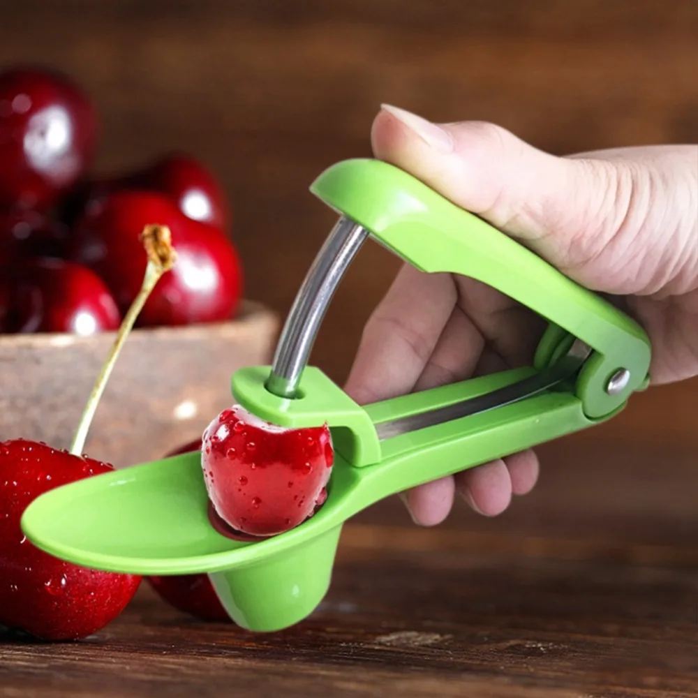 Knife Kitchen Cherry pastry olive core Serrated Seed Remover ABS Stainless steel blade knife Kitchen Tools Go Nuclear Device (7)