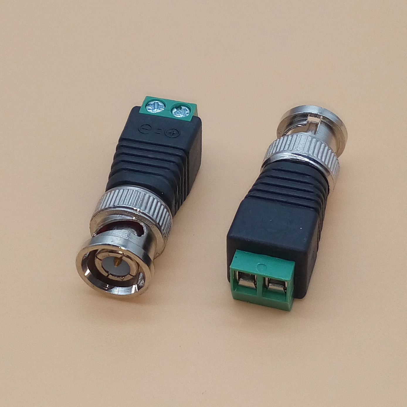 2 шт. миниатюрный коаксиальный штекер BNC разъем UTP Coax адаптер для видеонаблюдения