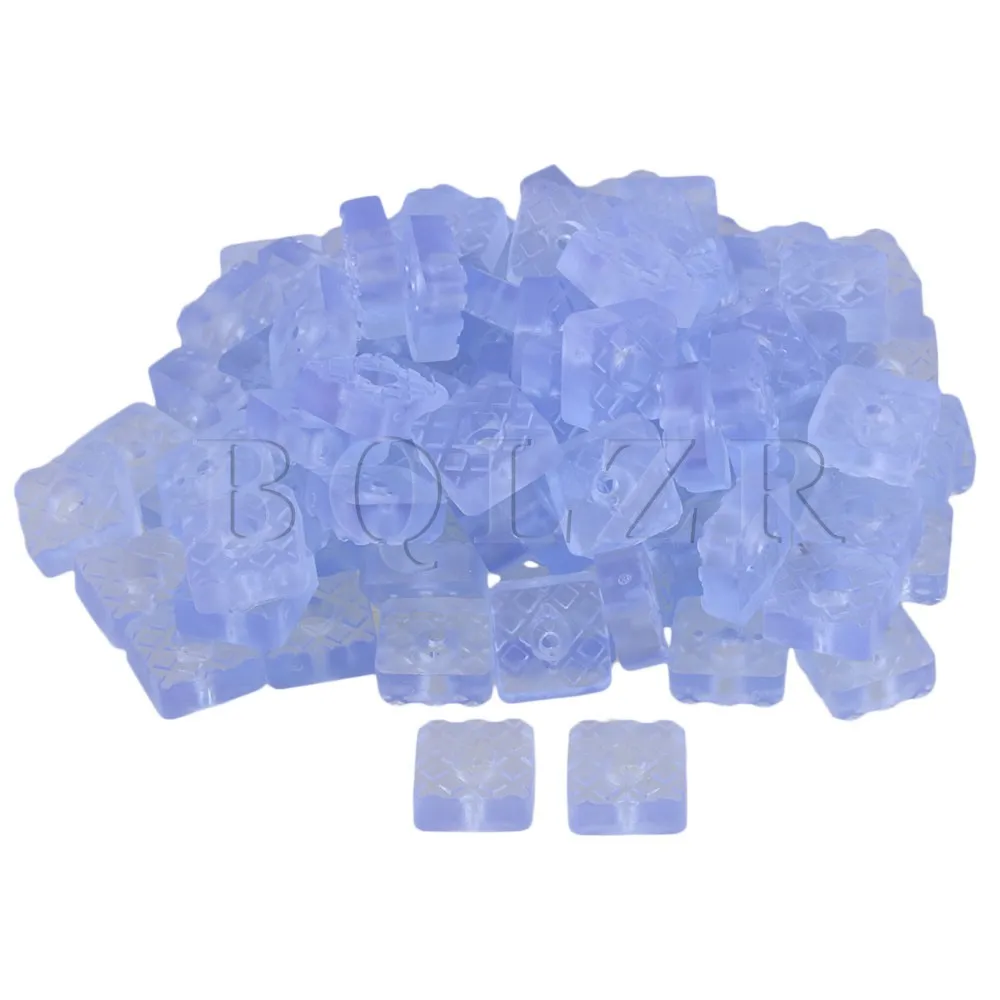

BQLZR 100PCS 2.2x2.2x0.9cm Clear Highly-elastic Anti-slip Square Clear Rubber Foot Pads with Washers for Furniture Table Chair