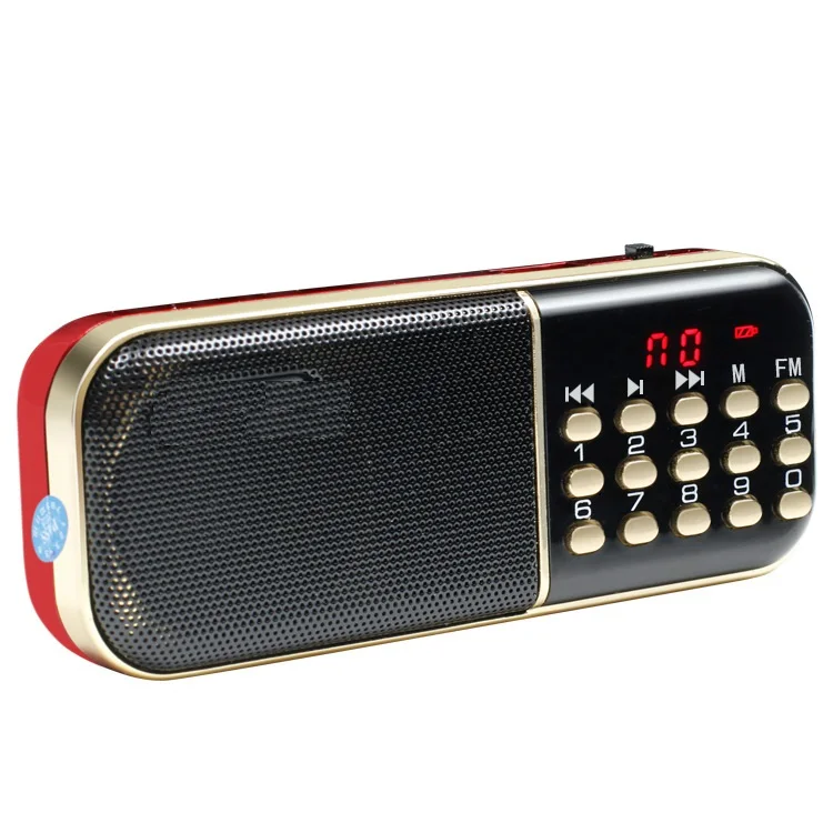 Мини Портативный Перезаряжаемый цифровой светодиодный дисплей Панель Стерео FM радио динамик поддержка USB TF mirco для SD карты MP3 музыкальный плеер