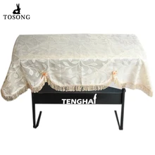 61-ключ электрическое фортепиано Пылезащитный колпак покрывало для пианино из кружева в пасторальном стиле для Yamaha roland Универсальный