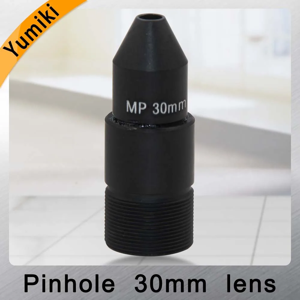 Yumiki HD CCTV Объектив Pinhole 30 мм M12 * 0 5 Mount 1/1/2 &quotF1.6 9 6 градусов для камер видеонаблюдения