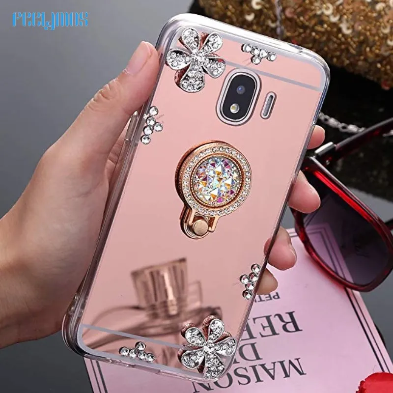 3D зеркальный чехол для samsung Galaxy J2 2018 J250 SM J250F мягкий Bling задняя крышка телефона Pro
