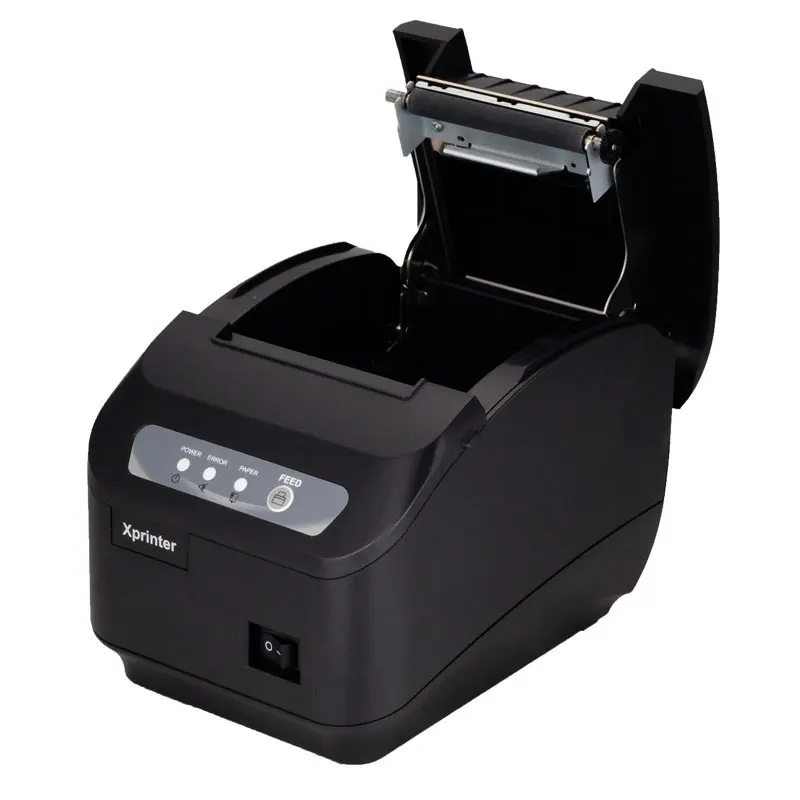 melhor POS impressora De Alta qualidade 200 mm s 80mm impressora térmica impressora de Cozinha Cortador Automático impressora com USB + Serial Porta Lan