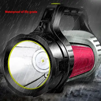 

Handheld Searchlight 10W High Beam Waterproof LED Rechargeable Camping Light