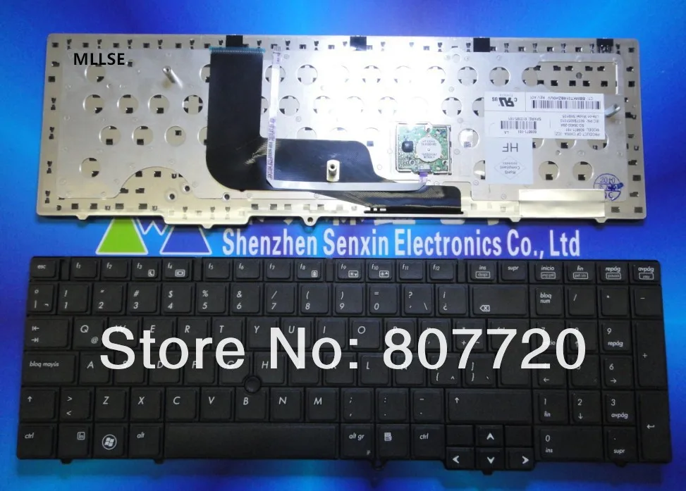 100% новая Оригинальная клавиатура LA Латинская для HP 6540B 6545B 6550B с точечной
