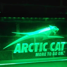 LG129-Arctic Cat снегоходы логотип светодиодный неоновый свет вывеска домашний декор ремесла