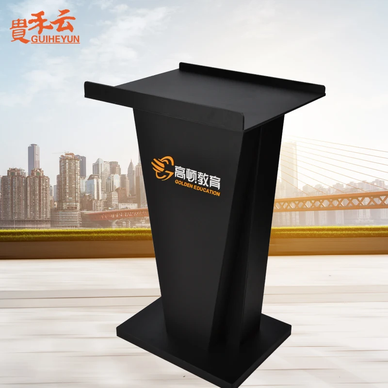 Белый экономики Lectern и черный говорить Подиум акриловый кафедра подставки 60*50*110