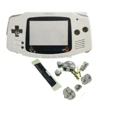 Горячая Распродажа Белый, Цветной корпус ограниченная версия мультфильма для GameboyAdvance оболочка Крышка w/проводящий резиновый коврик винты кнопки