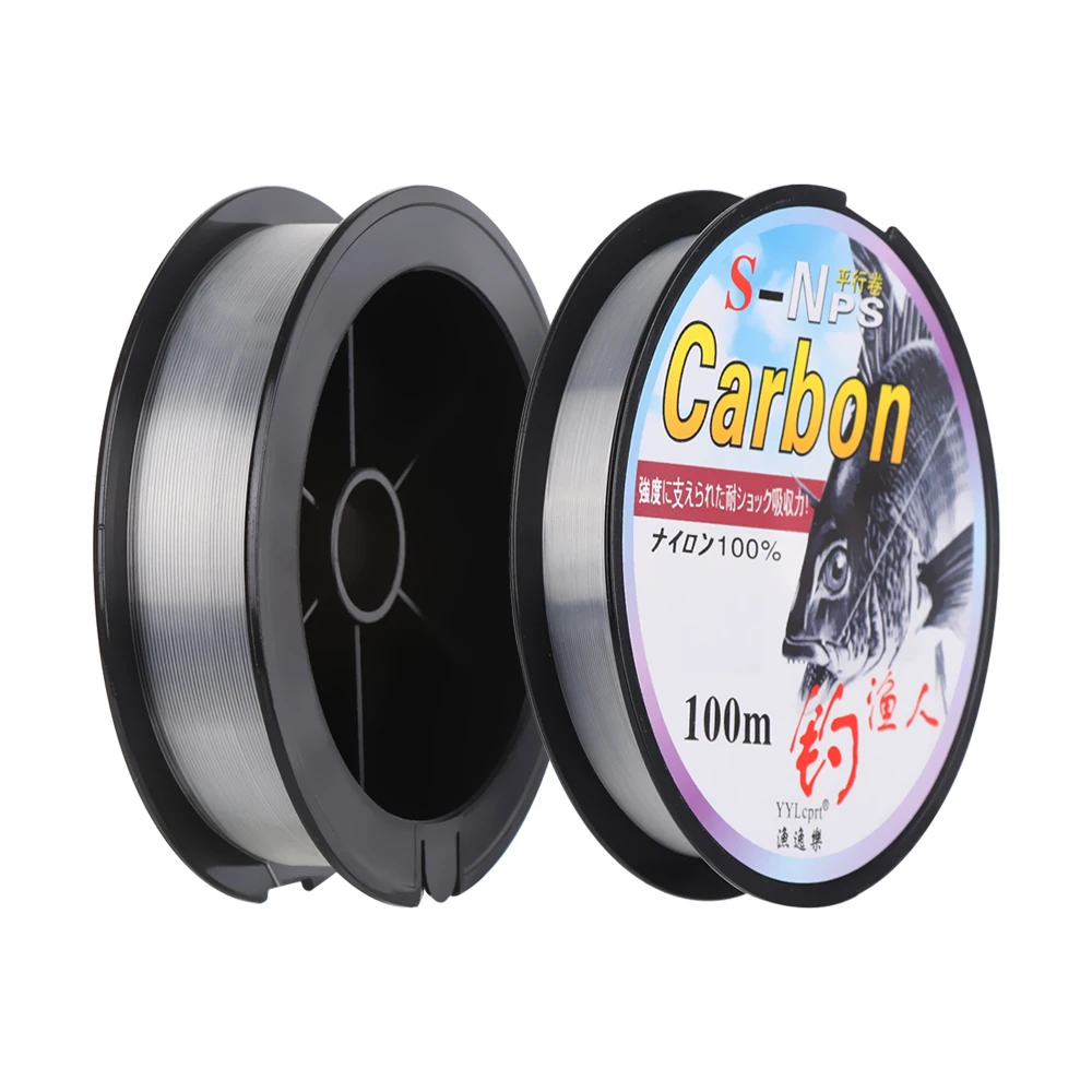 100M Nylon Fishing Line Monofilament Japanese Material for Saltwater Carp Fishing Fluorocarbon Fly Line Fish Accessories