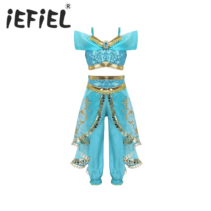 

Girls Fairy Party Outfits Children's Dress Costume Princess Girls Outfits Costumes Two-piece Role Play Carnival Halloween Sets