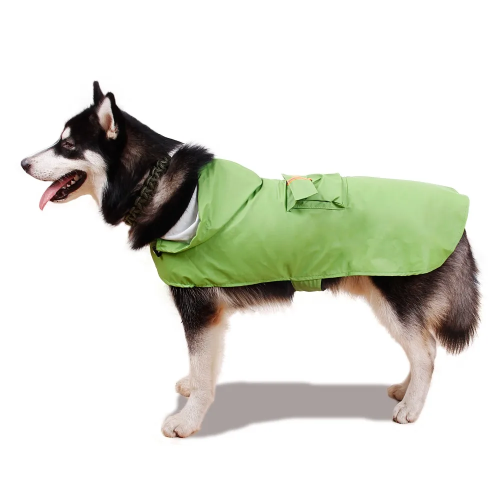 New Big Dog Pet Raincoats Pure Color Summer Style Huskies Wearing