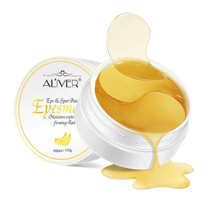 

60 Pcs Gold Eye Mask Reduce Dark Circles Eye Bags Puffiness Wrinkles Anti Aging Collagen Eye Patch Eye Mask 2019