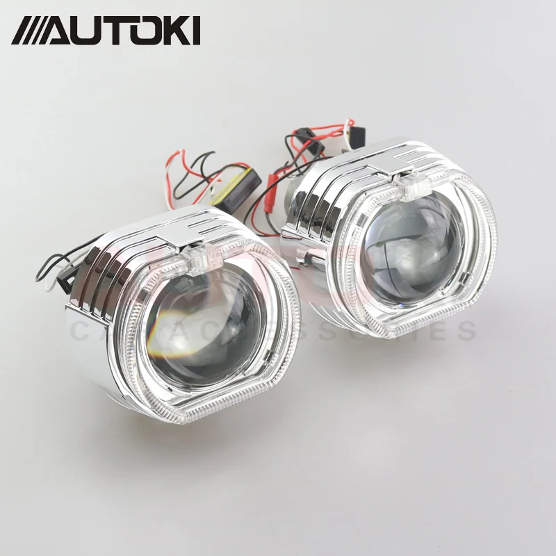 New X5 LED Light Guide Daytime Running Shroud+Super Full Metal Bi-xenon Projector Lens Use H1 bulb | Автомобили и мотоциклы