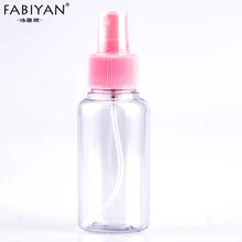 50 мл мини пластиковый прозрачный маленький пустой спрей для волос Макияж Уход за кожей ногтей маникюр