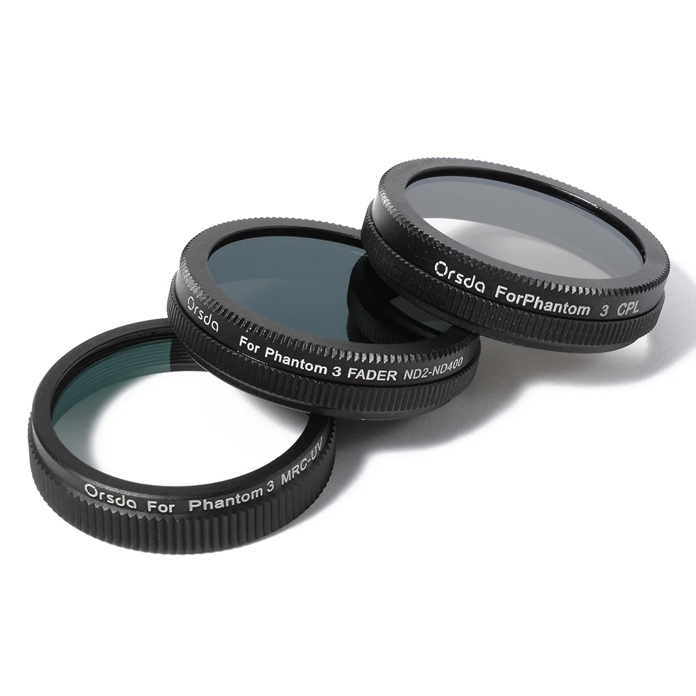 HD MRC UV + CPL + Adjustable ND2 400 Filter Lens For DJI Phantom 3 4 Adv. RC226