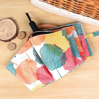 

DHANXINZ Windproof Reverse Folding Double Layer Inverted Umbrella Self Stand Umbrella Rain Women Maple Leaf Style High Quality