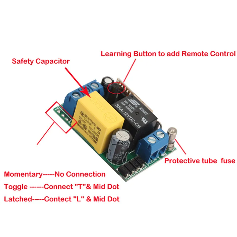 Новинка! Высокое качество AC220V RF беспроводной мини-переключатель релейный приемник Пульт дистанционного управления для переключатель светильник