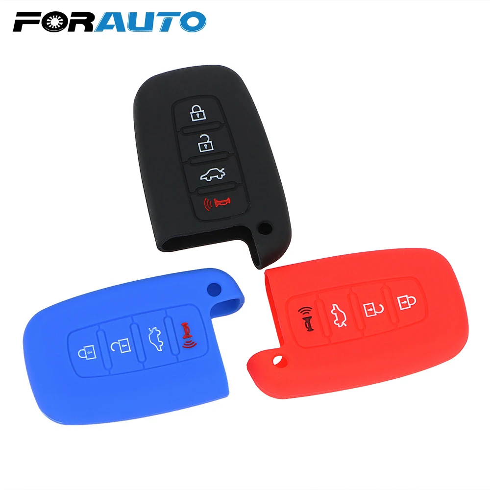 

FORAUTO 4 Keys Car Key Case Shell Remote Smart Fob Cover For HYUNDAI Elantra Sonata Veloster for Kia Soul Sportage Car-styling