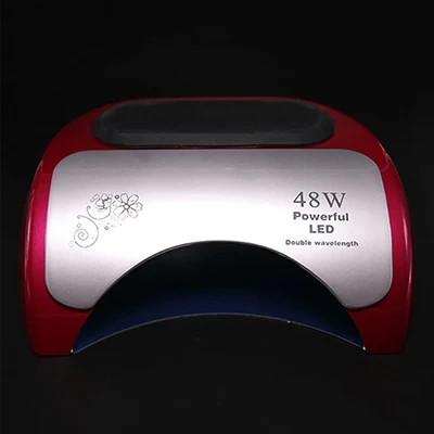 Новая технология рабочая скорость 48 Вт мощная светодиодная двойная длина волны лампа для ногтей - Цвет: Red